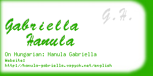 gabriella hanula business card